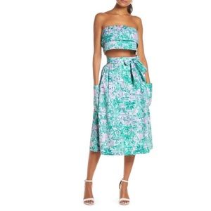NWT Lilly Pulitzer 4 two piece lenora set camelflage
